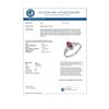 Image 2 : 0.33 CTW Ruby Ring 18K White Gold - REF-19K3W - 12872