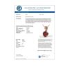 Image 3 : 2 CTW Garnet Designer Inspired Solitaire Necklace 14K Rose Gold - REF-24A9X - 22022