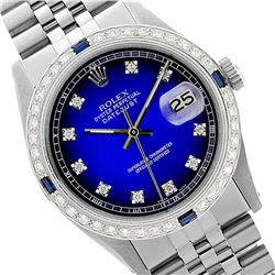 Rolex Ladies Stainless Steel, Diam Dial & Diam/Sapphire Bezel, Sapphire Crystal - REF-431K5T