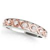 Image 5 : 0.92 CTW Certified VS/SI Diamond Solitaire 2Pc Set 14K White & Rose Gold - REF-138W2F - 31660