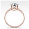 Image 4 : 1.0 CTW VS/SI Diamond Solitaire Engagement Ring 18K Rose Gold - REF-283T5M - 35885
