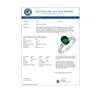 Image 2 : 1.10 CTW Emerald & Diamond Ring 10K White Gold - REF-36W4F - 11545