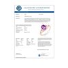 Image 2 : 1.05 CTW Amethyst & Diamond Ring 14K Rose Gold - REF-19A8X - 12301