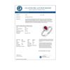 Image 2 : 0.51 CTW Ruby & Diamond Ring 18K White Gold - REF-27F3N - 12620