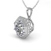 0.50 CTW VS/SI Diamond Solitaire Necklace 18K White Gold - REF-97Y3K - 35991