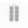 6.01 CTW Cushion Diamond Designer Earrings 18K White Gold - REF-1127T6M - 42719
