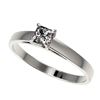 0.50 CTW Certified VS/SI Quality Princess Diamond Solitaire Ring 10K White Gold - REF-64F3N - 32965