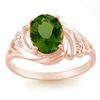 2.54 CTW Green Tourmaline & Diamond Ring 14K Rose Gold - REF-46N5Y - 11477
