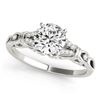 Image 1 : 0.7 CTW Certified VS/SI Diamond Solitaire Ring 18K White Gold - REF-114W9F - 27861