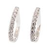Image 1 : 0.4 ctw Diamond Earrings - 18KT White Gold