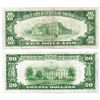 Image 2 : Lot of 1928B $10 & $20 Federal Reserve Notes