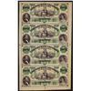 Image 1 : Uncut Sheet of $5 Citizens Bank of Louisiana Obsolete Notes