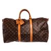 Louis Vuitton Monogram Canvas Leather Keepall 50 cm Bandouliere Duffle Bag
