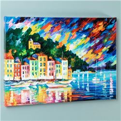 Portofino Harbor - Italy by Afremov, Leonid