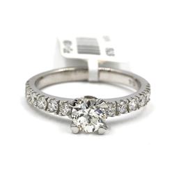 1.06 ctw Diamond Ring - 14KT White Gold