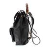 Image 5 : Gucci Black Leather Drawstring Bamboo Mini Backpack