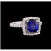 14KT White Gold 3.03 ctw Sapphire and Diamond Ring