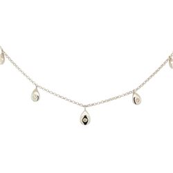 0.5 ctw Diamond Necklace - 14KT White Gold