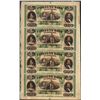 Image 1 : Uncut Sheet of 1800's $5 Citizens Bank of Louisiana Obsolete Notes