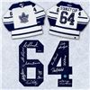 Image 1 : 1964 Toronto Maple Leafs Team Signed Stanley Cup Jersey LE #/64 - 11 Autographs (AJ SPORTS)