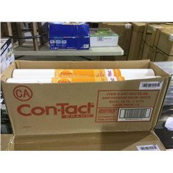 Case of Con-Tact Grip Premium Solid Non-Adhesive Shelf Liner, 18" x 4'