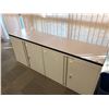 Image 1 : 6' 4 DOOR OFF WHITE STORAGE CREDENZA