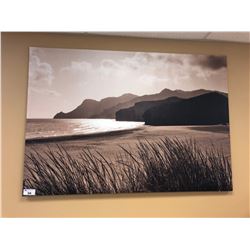 APPROX. 6' X 5' CANVAS SCENIC BEACH PRINT