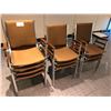 Image 1 : CONTENTS OF ROOM INC. 30 STACKING CHAIRS, ROLLING WHITE BOARD, CREDENZA AND 2 SMALL CARTS