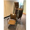Image 1 : CONTENTS OF ROOM INC. 20 STACKING CHAIRS AND ROLLING WHITE BOARD