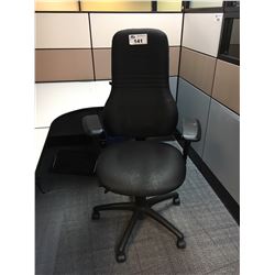 BLACK ERGONOMIC HIGH BACK FULLY ADJUSTABLE TASK CHAIR