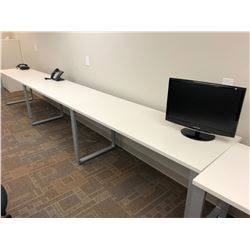 REMAINING CONTENTS OF OFFICE INC. 8 COMPUTER TABLES