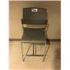 Image 1 : LOT OF 3 GREY BAR HEIGHT STOOLS