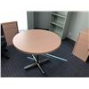 Image 2 : CONTENTS OF OFFICE INC. 2 MAPLE CORNER COMPUTER DESKS, MAPLE CONFERENCE TABLE, BOOK SHELF, AND