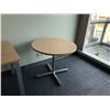Image 2 : CONTENTS OF OFFICE INC. 2 MAPLE DESKS, MAPLE CONFERENCE TABLE, AND BLACK ERGONOMIC STENO CHAIR