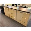 Image 1 : LOT OF 8 FILE CABINETS INC. 6 BEIGE 3 DRAWER LATERAL FILE CABINET, 1 BLACK 3 DRAWER LATERAL FILE