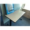 Image 2 : CONTENTS OF OFFICE INC. MAPLE CORNER COMPUTER DESK, MAPLE STORAGE CABINET, MAPLE COMPUTER TABLE