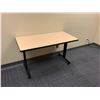Image 2 : CONTENTS OF OFFICE INC. 2 MAPLE COMPUTER DESKS, MAPLE COMPUTER TABLE