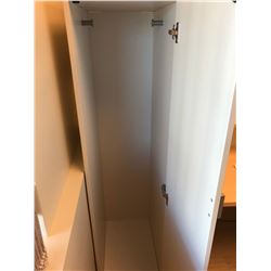 OFF WHITE SINGLE DOOR 6' WARDROBE CABINET