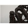 Image 3 : Late Qing Dynasty "Suan Zhi" Carved "Dragon, Floral and Bamboo Pattern" Chair. Condition as is, show