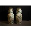 Image 1 : A Pair of Early 20th Century "Wu Sheng Guan Tu" Two-Ear Vase. Samll Hairlines on One of the Vases. C
