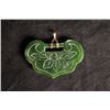 Image 2 : A  "Fu Lu Shou" jade pendant inlaid with 18k. Condition as is, shown in photo