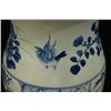 Image 4 : Large Qing Dynasty Blue-and-White "Figure" Vase(Xiang Tui Ping),Repair at the edge of opening. Condi