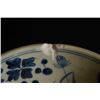 Image 3 : "Da Ming Xuan De Nian Zhi" mark, red-glazed blue and white with "Fishes" pattern tazza, small crack 
