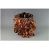 Image 2 : Hainan Huanghuali Root Carved Brush Pot. Condition as is, shown in photos.