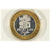 Image 2 : $10 SILVER CASINO TOKEN 1996 MYSTIC LAKE CASINO