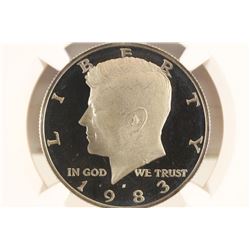 1983-S KENNEDY HALF DOLLAR NGC PF69 ULTRA CAMEO