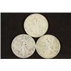 Image 1 : 1940-S,43 & 45-D WALKING LIBERTY HALF DOLLARS