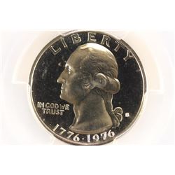 1976-S WASHINGTON SILVER QUARTER PCGS PR69 DCAM