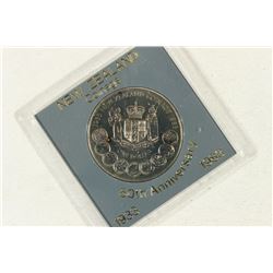 1983 NEW ZEALAND 50TH ANNIVERSARY DOLLAR UNC