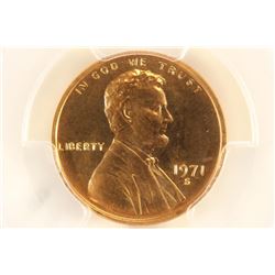1971-S LINCOLN CENT PCGS PR68RD CAM